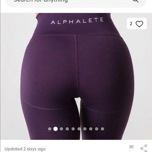 R6 Revival Leggings Purple Alphalete - Small